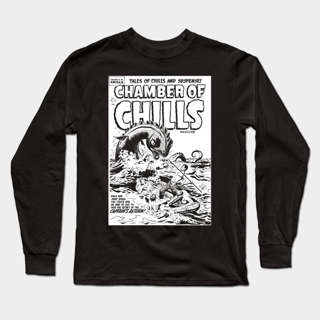 Chamber Of Chills 26 Long Sleeve T-Shirt by MarbitMonster